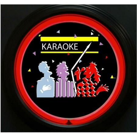 NEON CONCEPTS Karaoke Neon Clock 1735